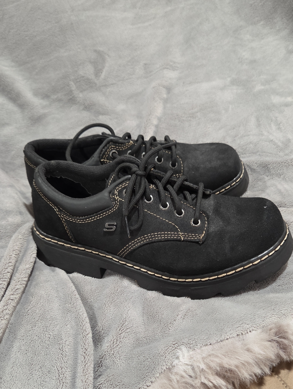 Skechers Black Lace-Ups